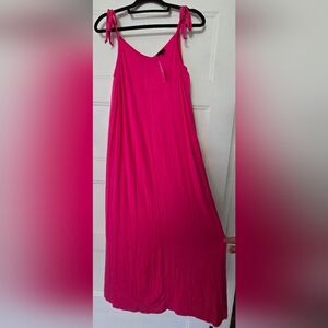 NWT Bobeau Pink Summer Maxi Tank Dress Is Perfect for Beach or Pool Size Medium